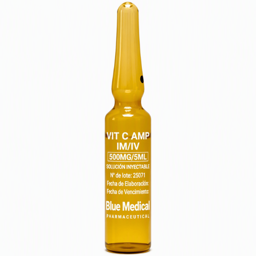 VITAMINA C ACIDO ASCORBICO 500MG AMP I.M/I.V 5ML X 1 (BLUE MEDICAL)
